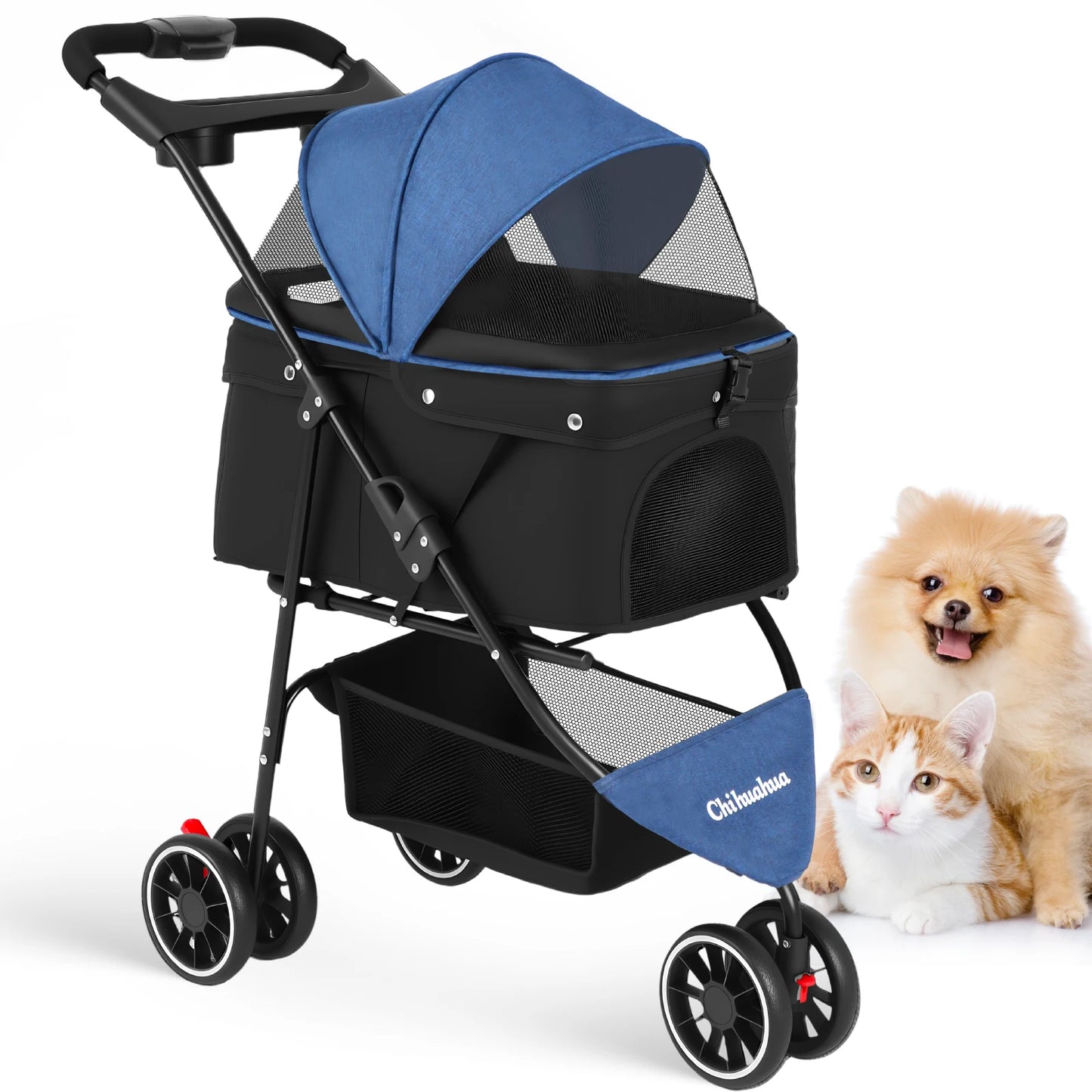 Portable Travel Foldable Dog Cat Carrier Strolling