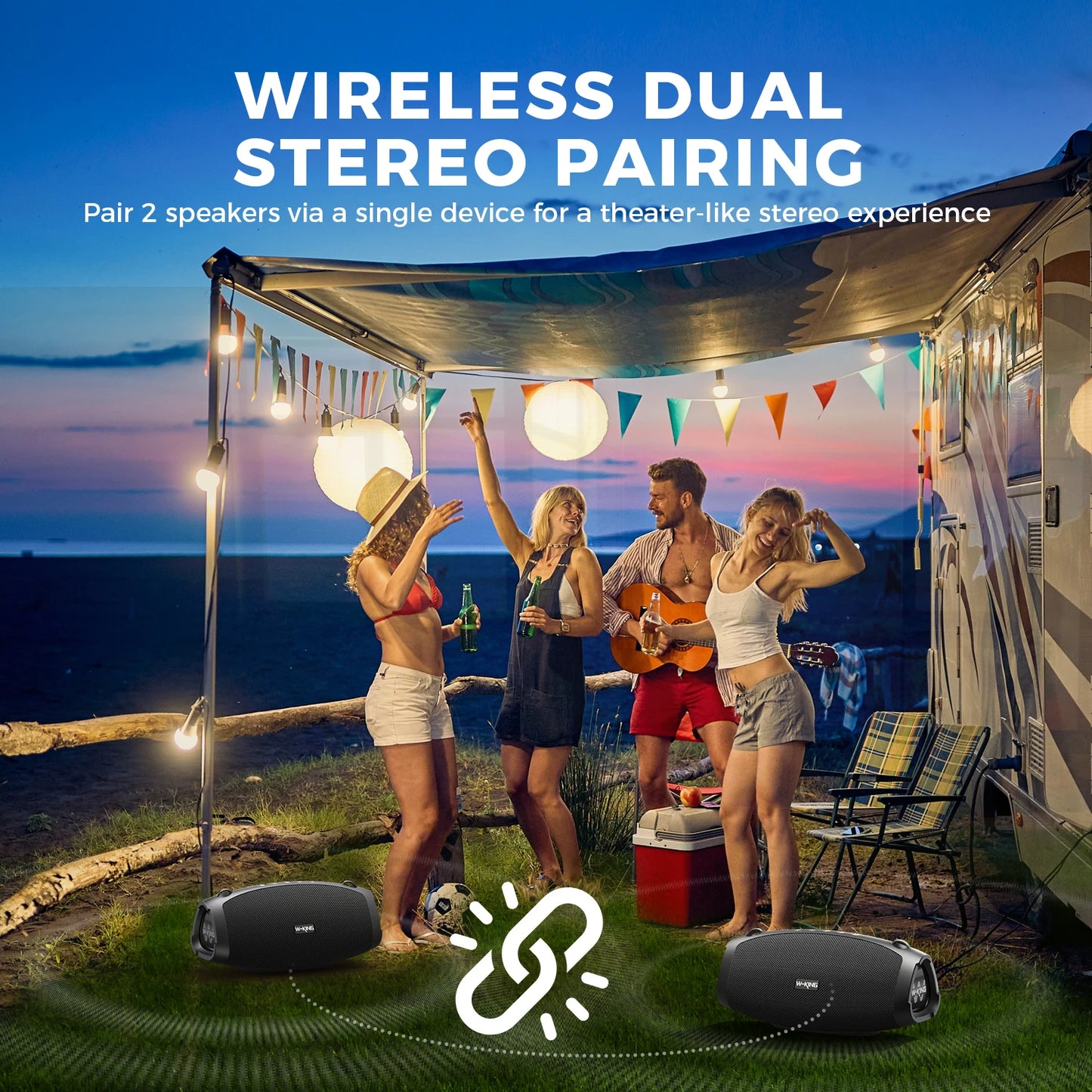 Portable Waterproof Outdoor Wireless Bluetooth Speakers