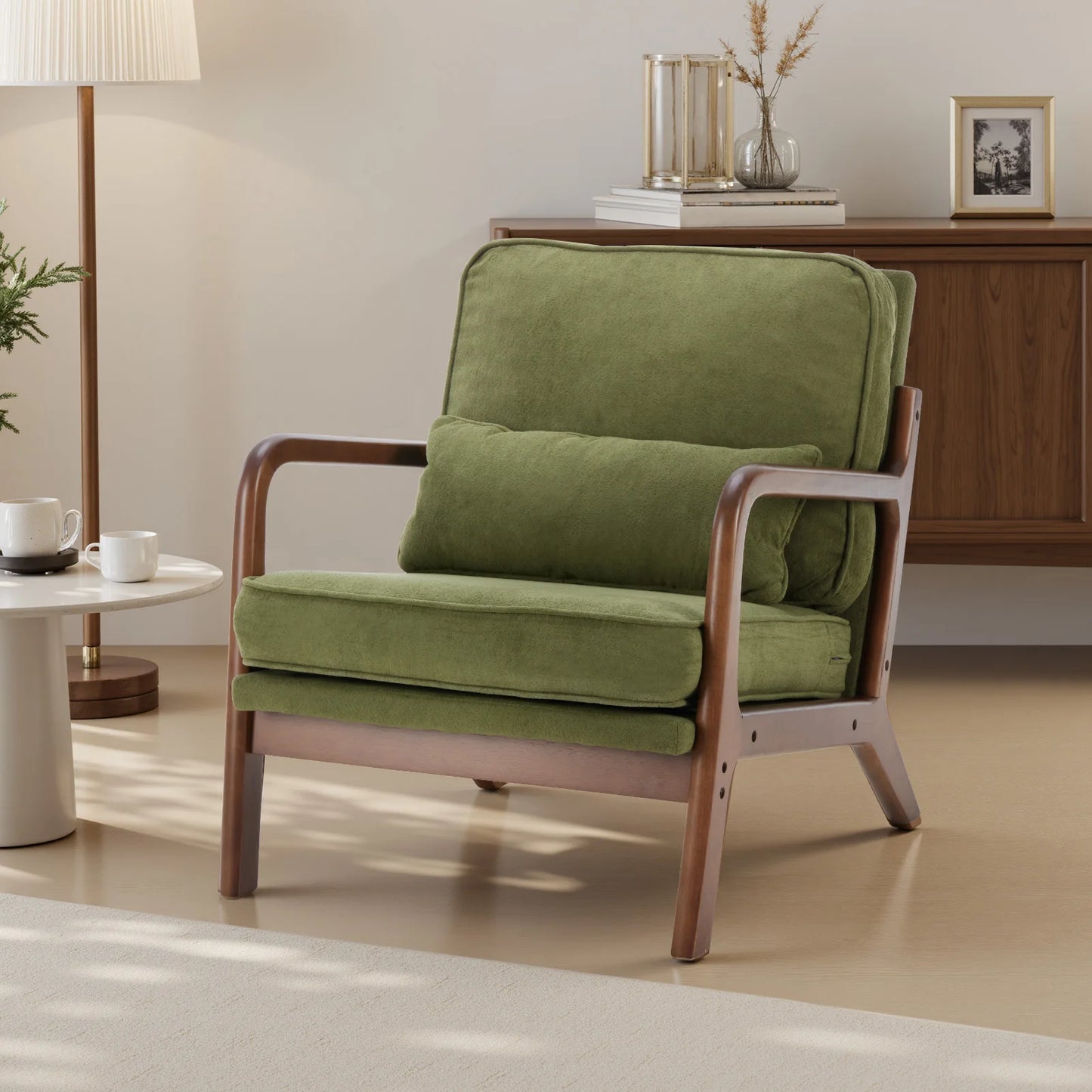 Mid Century Modern Accent Chair with Arms