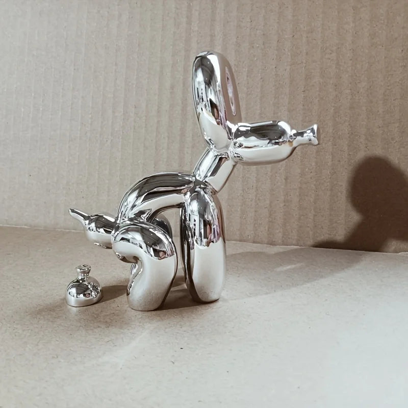 Dog Balloon Statue Abstract Ceramic Ornament Figurine