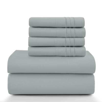 6 Piece Ultra-Soft Microfiber Bed Sheets
