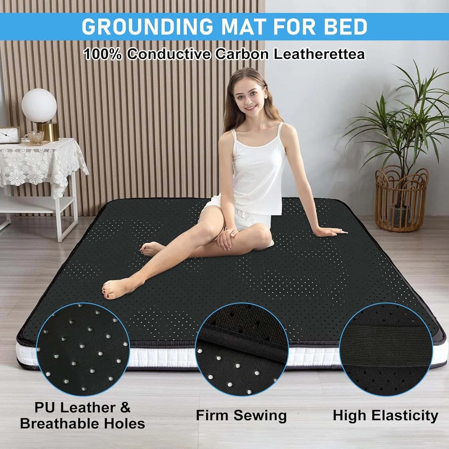 Grounding Sheet Combo Conductive  Leather Grounding Mat
