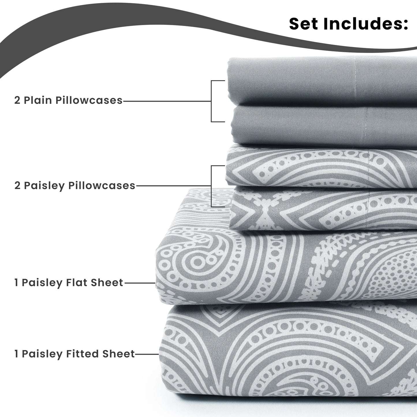 Microfiber, Wrinkle-Free, Luxurious Printed Bed Sheets