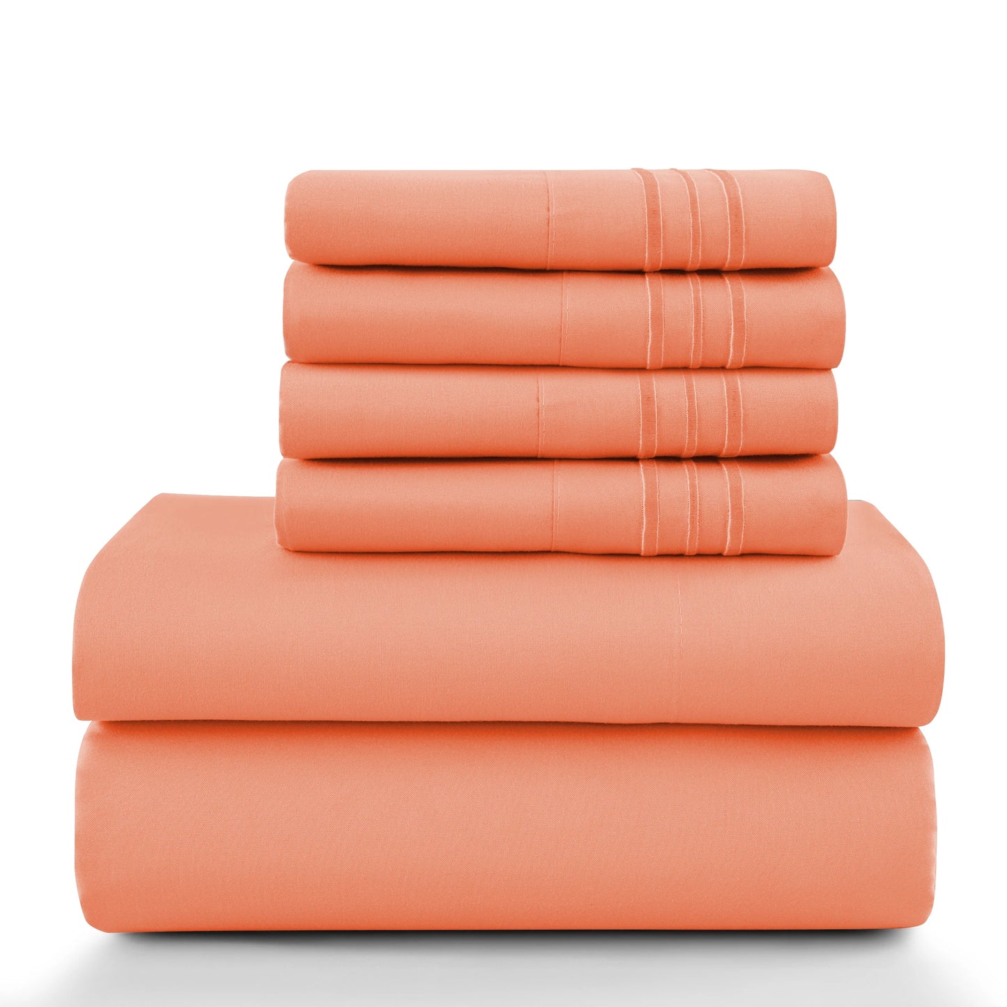 6 Piece Ultra-Soft Microfiber Bed Sheets