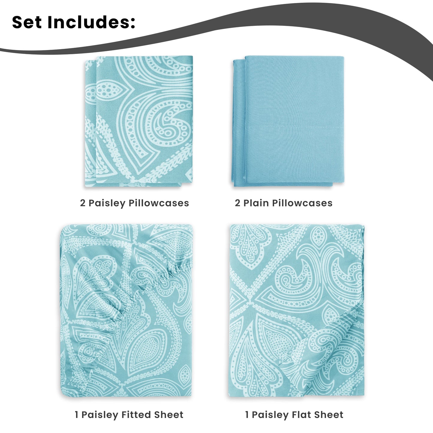 Microfiber, Wrinkle-Free, Luxurious Printed Bed Sheets