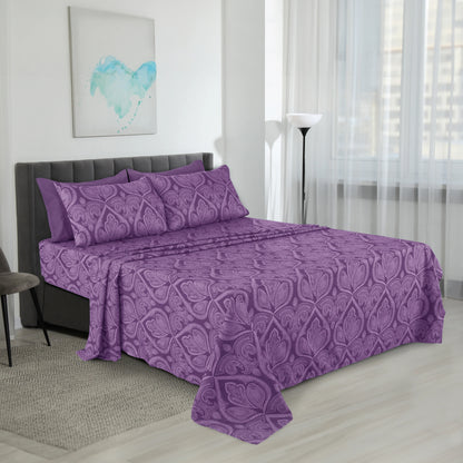 Microfiber, Wrinkle-Free, Luxurious Printed Bed Sheets