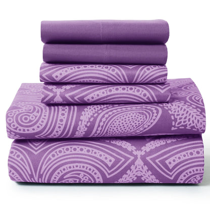 Microfiber, Wrinkle-Free, Luxurious Printed Bed Sheets