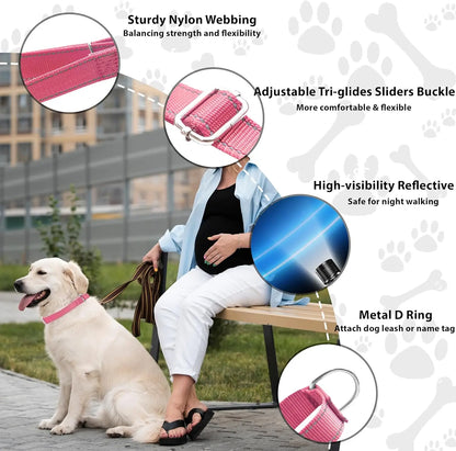 Adjustable No-Buckle Martingale Slip Training Collar
