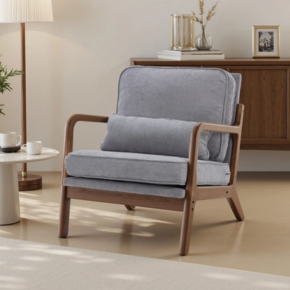 Mid Century Modern Accent Chair with Arms
