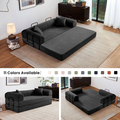 Boneless Couch Foldable Convertible Futon Sleeper Sofa