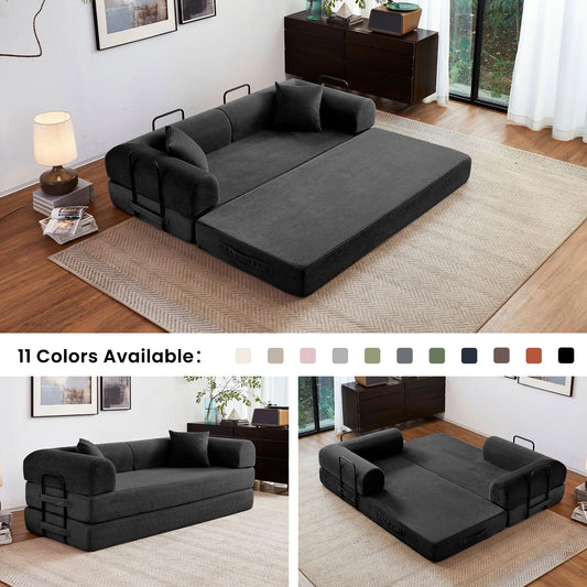 Boneless Couch Foldable Convertible Futon Sleeper Sofa