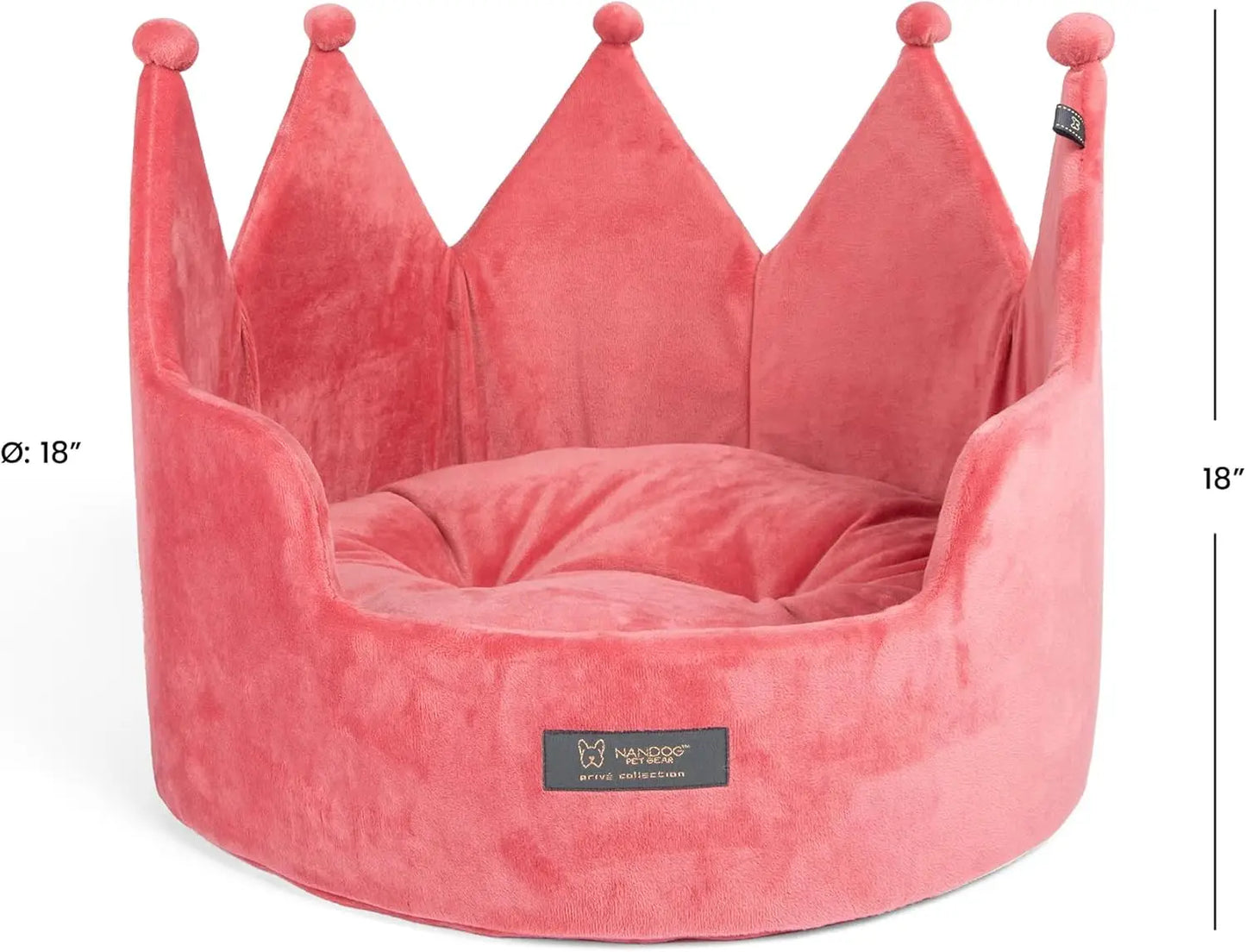 Cozy Crown Pet Bed for Small Pets