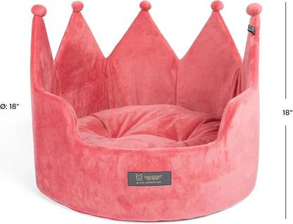 Cozy Crown Pet Bed for Small Pets