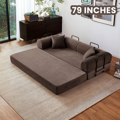 Boneless Couch Foldable Convertible Futon Sleeper Sofa