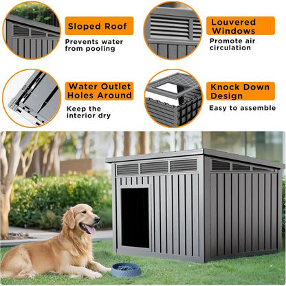 Waterproof Dog House for Small/Medium Dogs