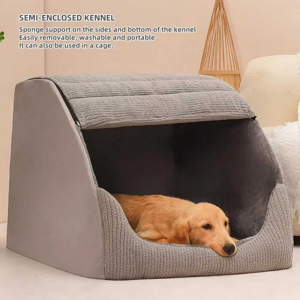 Dog Bed House with 30D Memory Sponge
