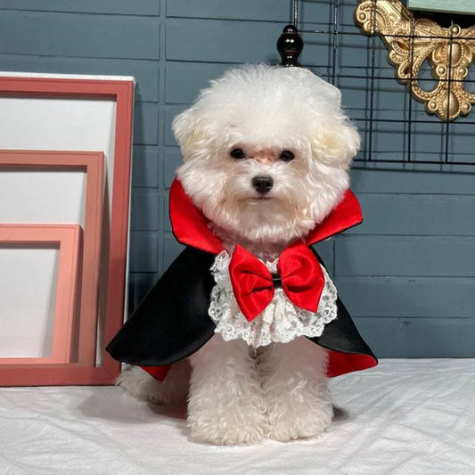 Halloween Vampire Cape Pet Clothes Outfits Holiday