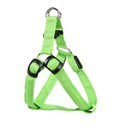 Adjustable LED Pet Harness USB Rechargeable Light