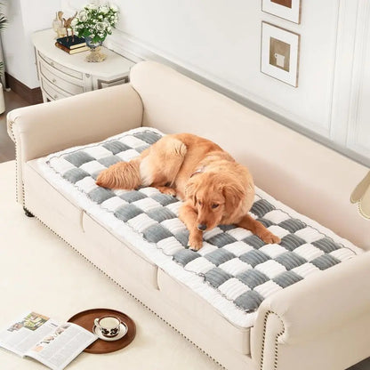 Washable Sectional Fleece Couch Cover for Pets