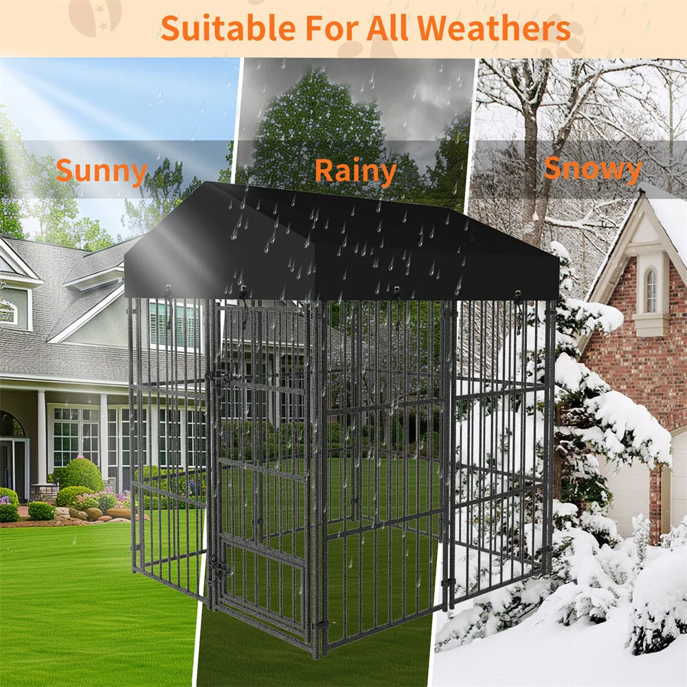 Large Dog Kennel/Playpen Pet Run with Roof