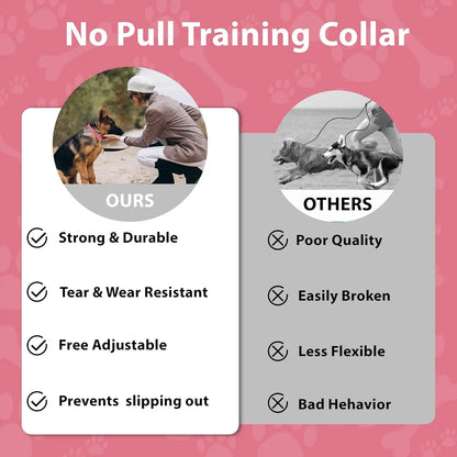 Adjustable No-Buckle Martingale Slip Training Collar