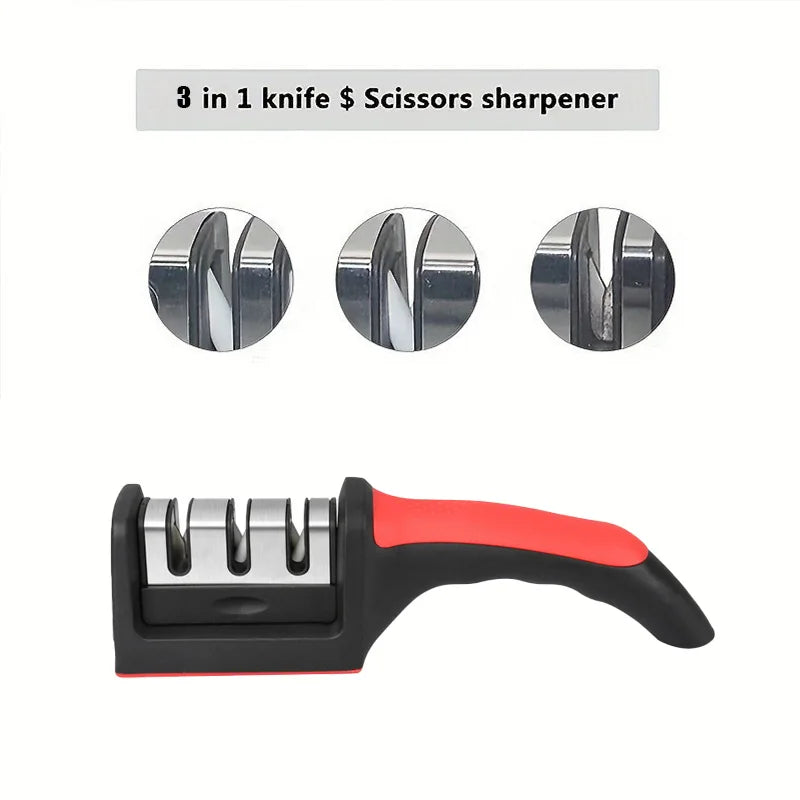 Non-Slip Base Sharpener for Quick Knife Sharpening