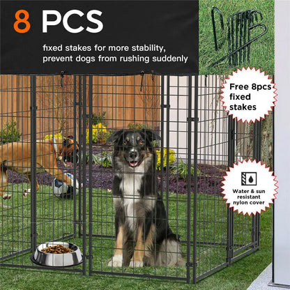 Large Outdoor Dog Kennel Pen Pet Enclosure