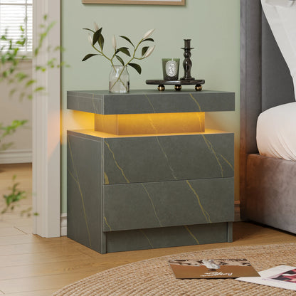 EndTable with LED Lights for Bedroom/Living Room