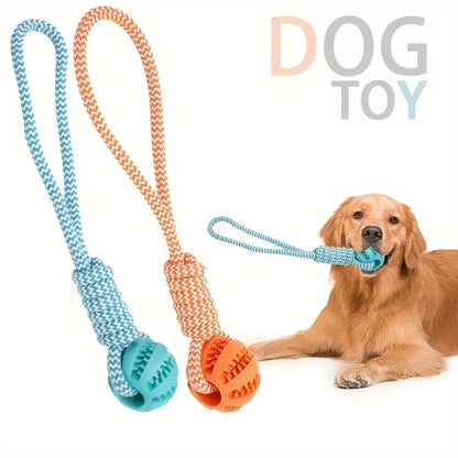 Chew Resistant Rope Toy with Food Dispensing