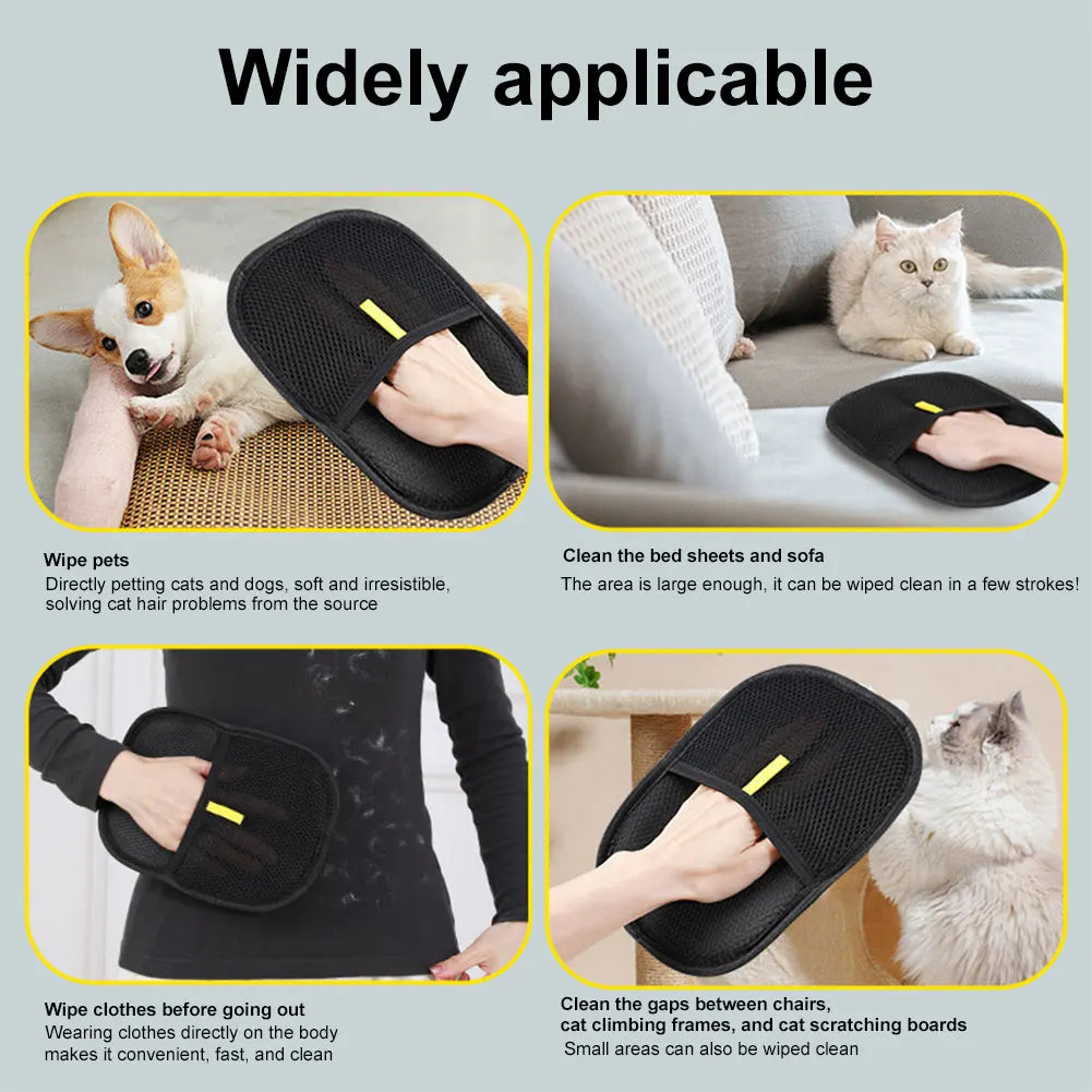 Deshedding Glove pet hair remover dogs/cats