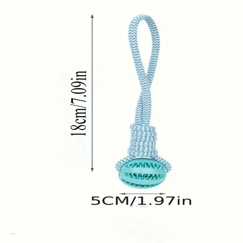 Chew Resistant Rope Toy with Food Dispensing