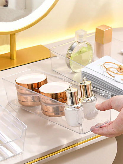 Clear Drawer Organizer Set Makeup Jewelry Kitchen