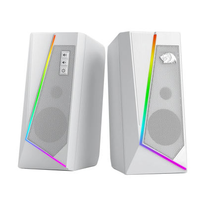Redragon GS520 RGB Desktop Speakers, 2.0 Channel PC Stereo Speaker