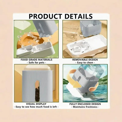 Automatic Gravity Pet Food And Water Dispenser