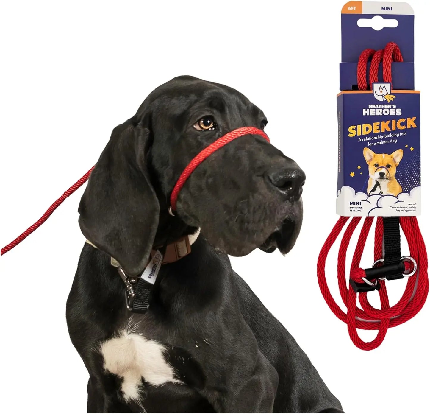 Red No-Pull Dog Leash  Easy Control