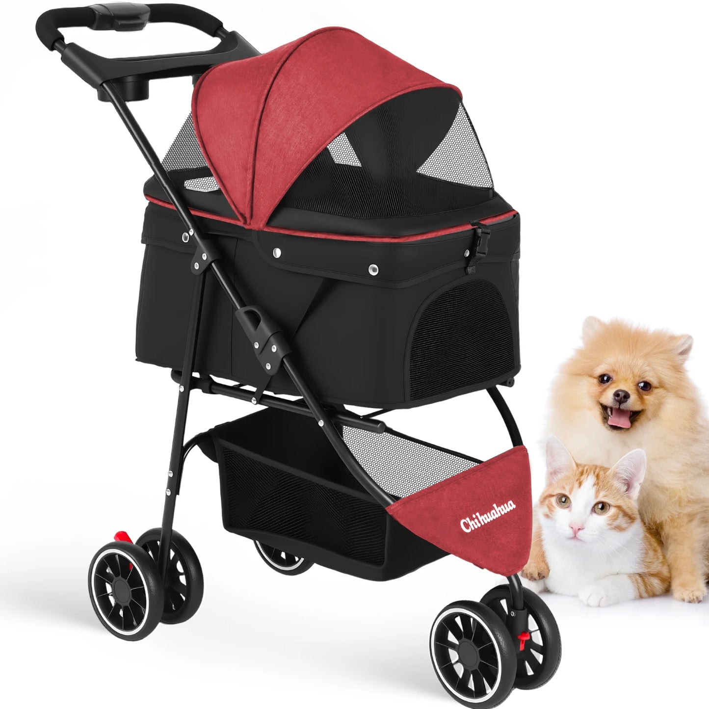 Portable Travel Foldable Dog Cat Carrier Strolling