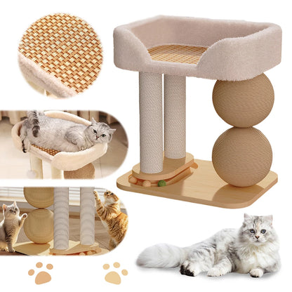 Cat Climbing/Jumping Platform With Sisal Bed