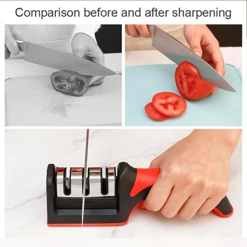 Non-Slip Base Sharpener for Quick Knife Sharpening