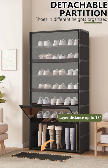 5/7-Layer Dustproof Shoe Cabinet and Organizer Rack