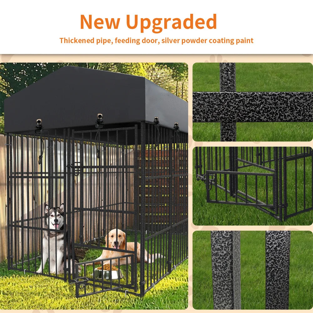 Large Dog Kennel/Playpen Pet Run with Roof