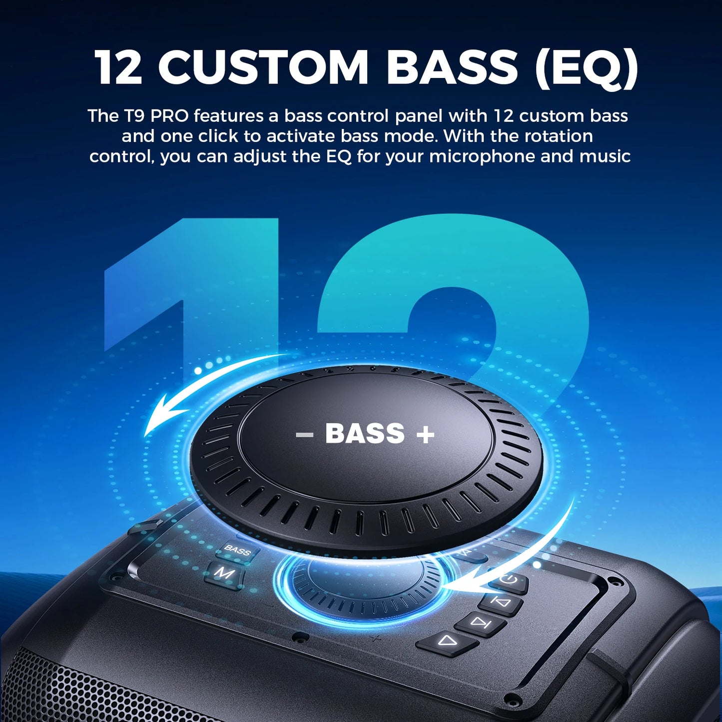 W-KING 250W PEAK Large Bluetooth Speaker Wireless