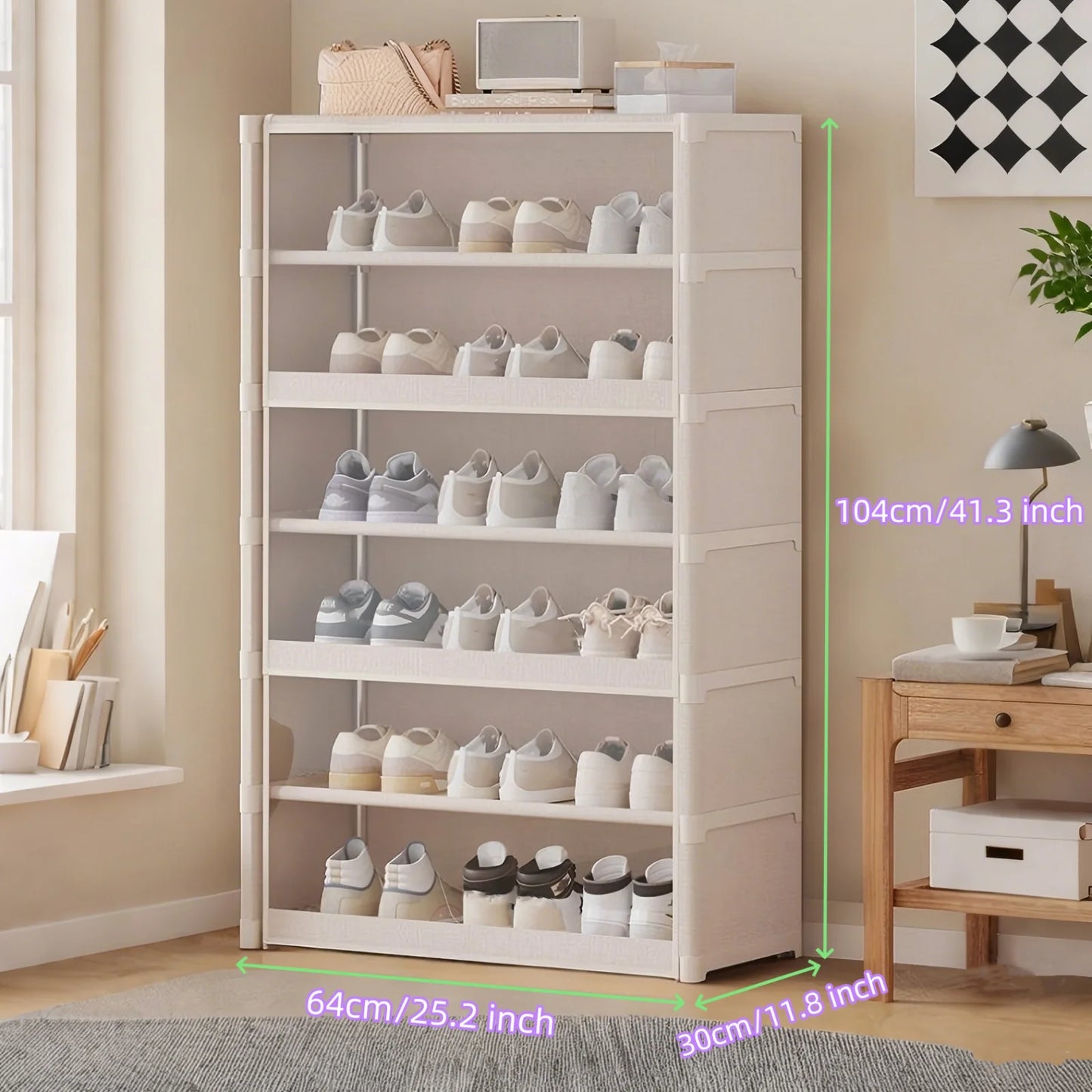5/7-Layer Dustproof Shoe Cabinet and Organizer Rack