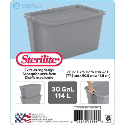 Extra Large Plastic Storage Bin with Lid