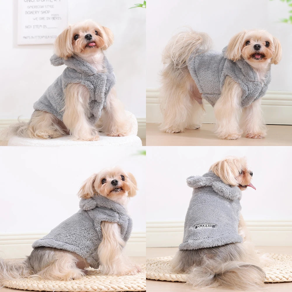 Soft Fleece Pet Dog Clothes Cute Hoodie