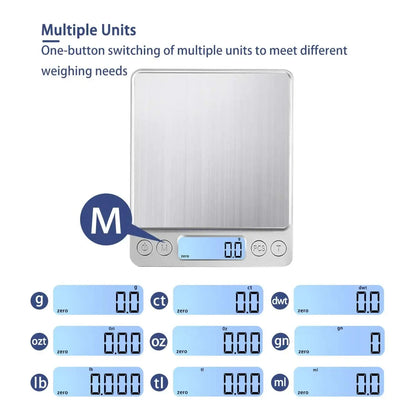 Digital Kitchen or Jewelry Scale  with LCD/Tare