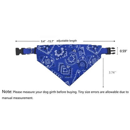 Cat/Dog Collar Pet Bibs Adjustable Dog Cat Necktie Pet Triangular Saliva Tie Scarf Dog Bandana Collar Triangle Bib Neckerchief