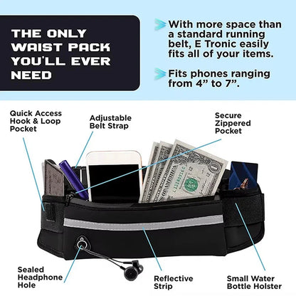 Hands Free  Reflective Dog Leash  Waist Bag
