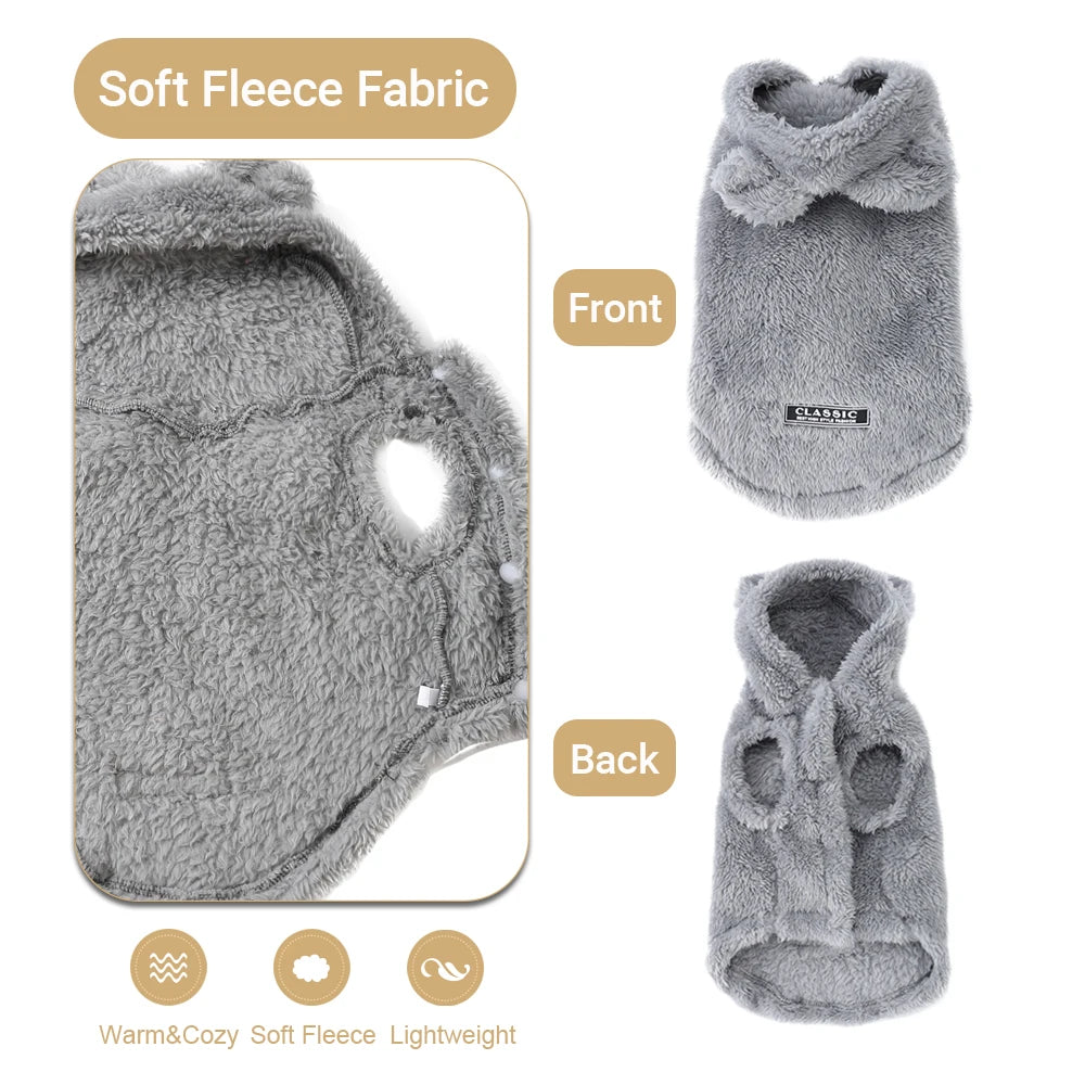 Soft Fleece Pet Dog Clothes Cute Hoodie