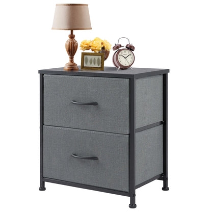 2 Drawer Bedside Coffee Sofa Tea Table Storage