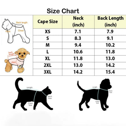 Halloween Vampire Cape Pet Clothes Outfits Holiday